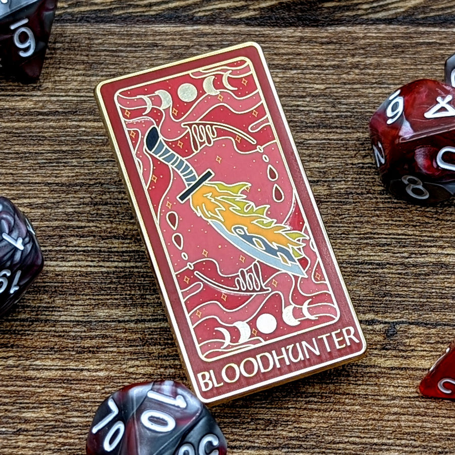 D&D Tarot Enamel Pin | Bloodhunter