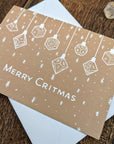 Baubles Christmas Card
