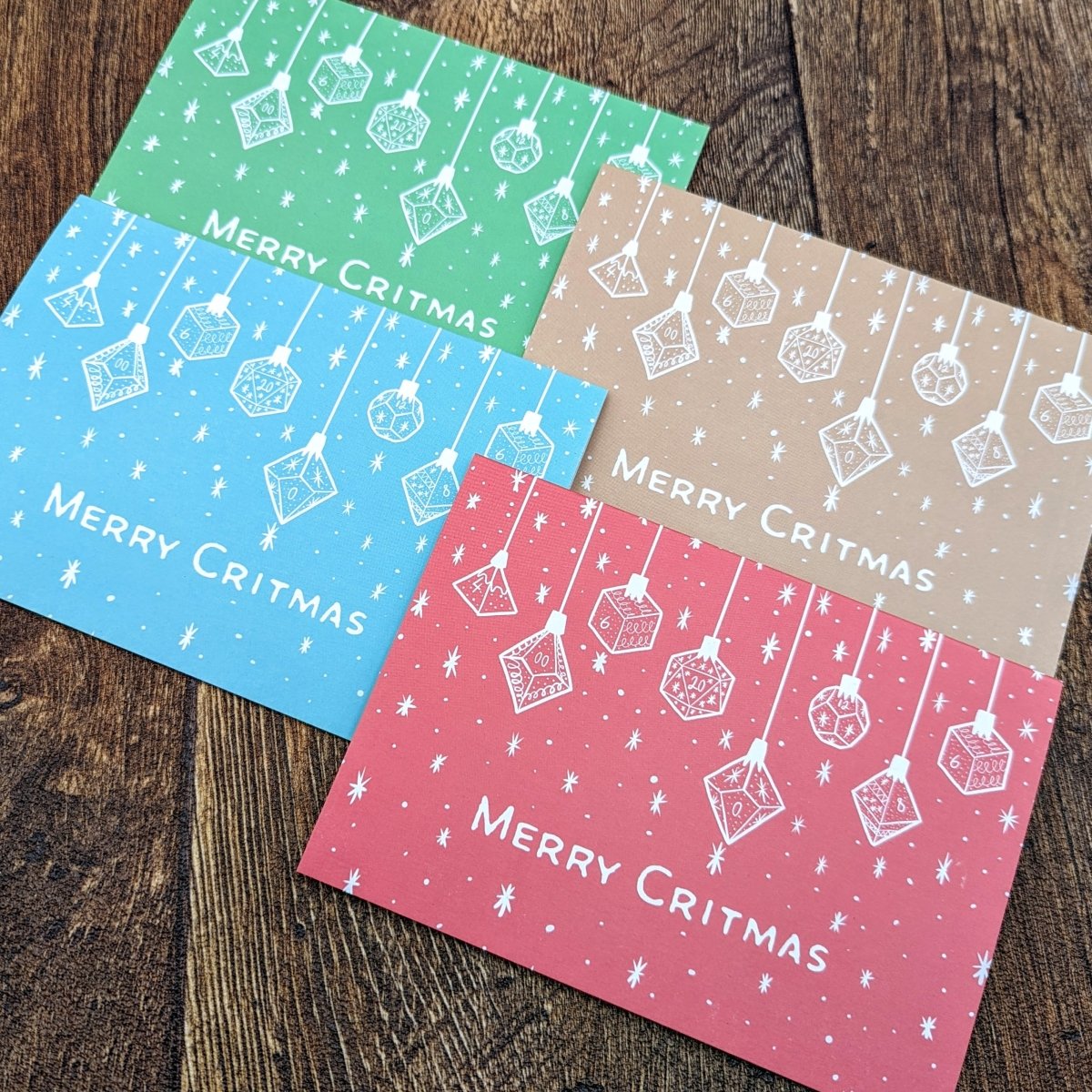 Baubles Christmas Card - Mint &amp; Mustard