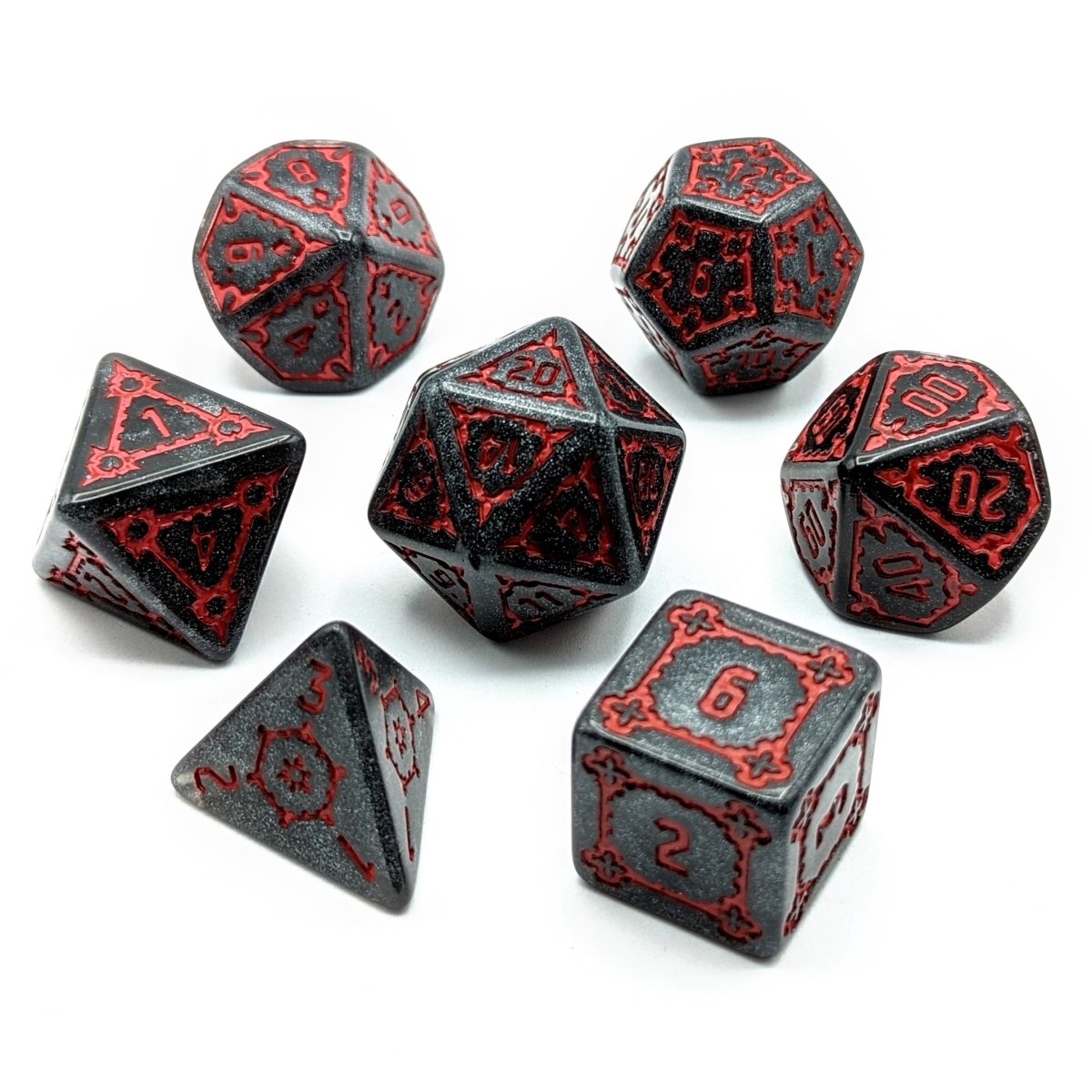 Behemoth Onyx | Oversized Dice Set - Mint & Mustard