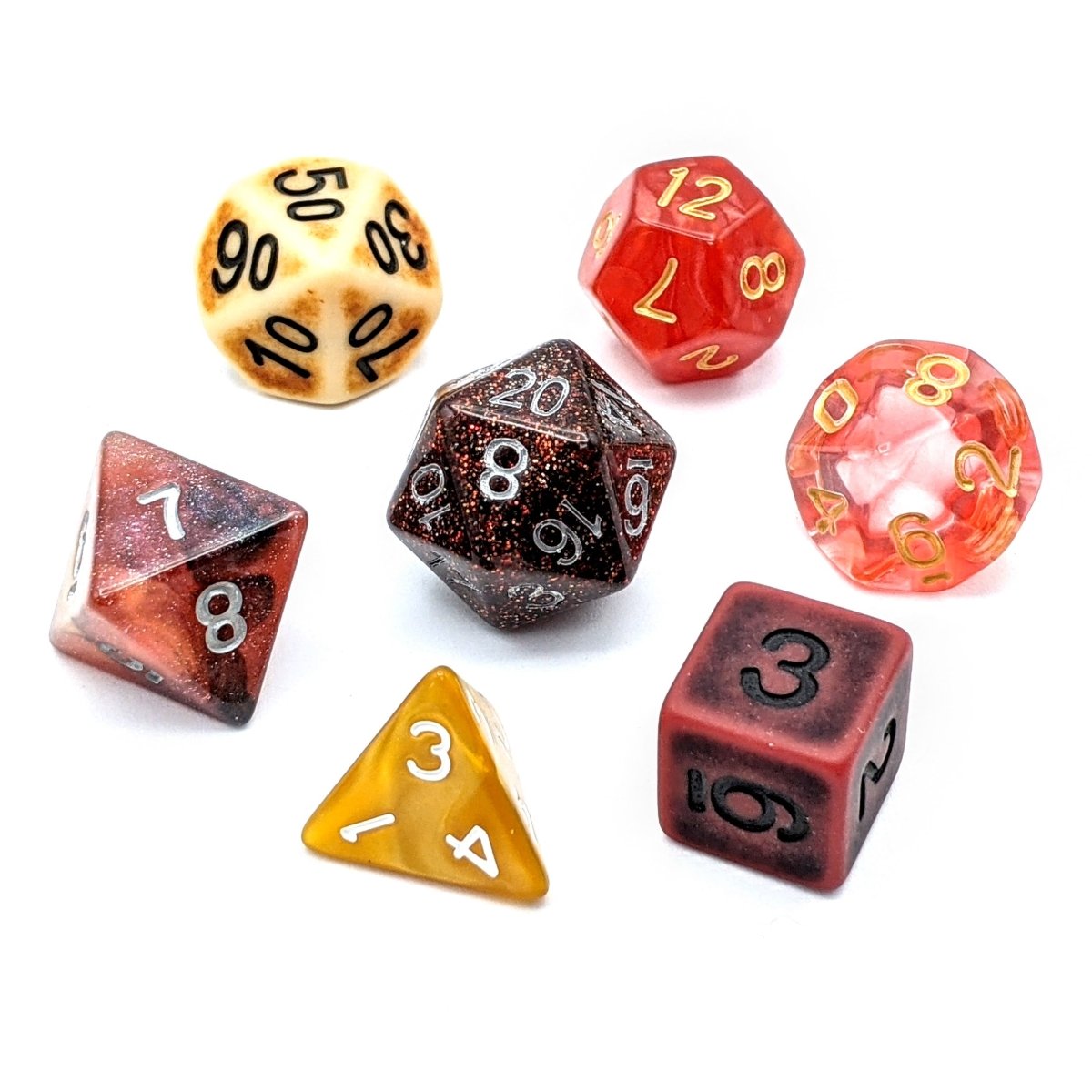 Caleb Dice Palette | Mighty Nein - Mint & Mustard