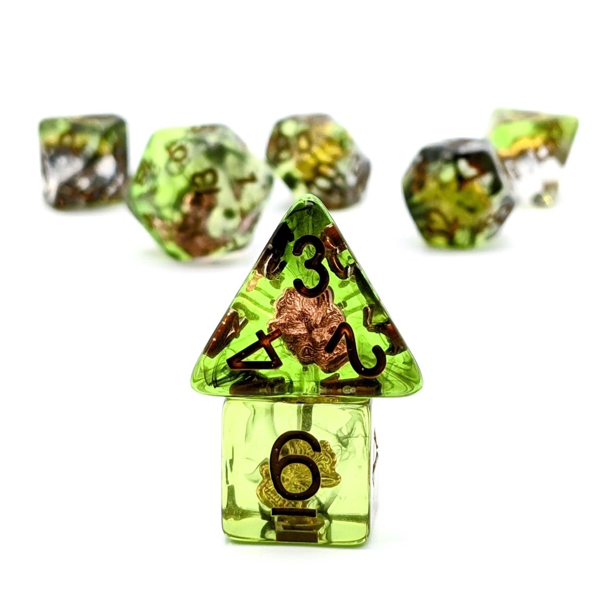 Class Druid | Dice Set - Mint & Mustard