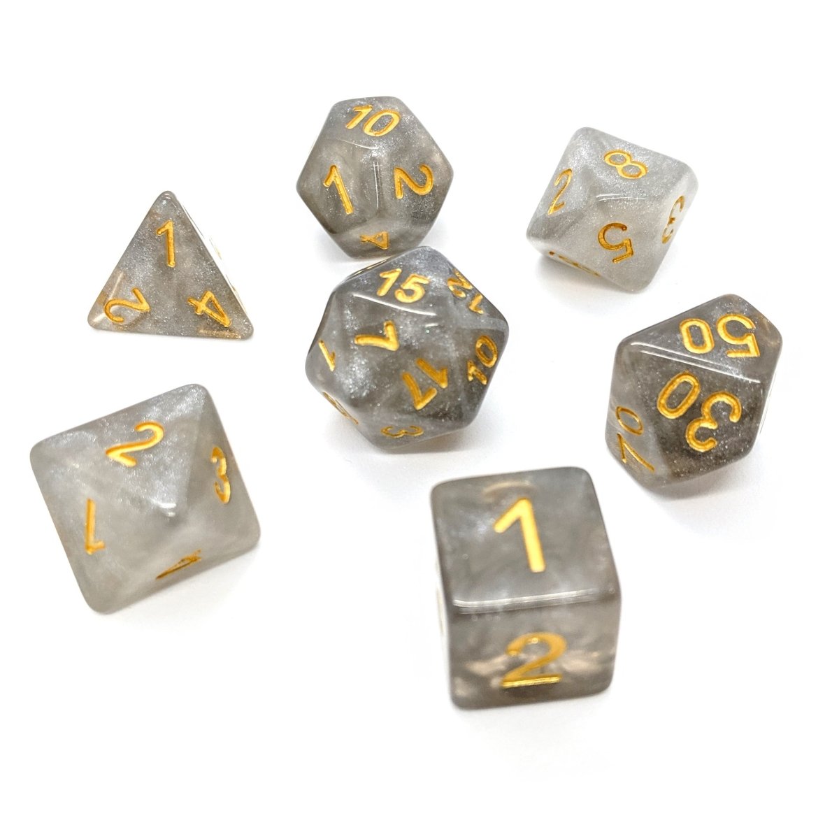 Constellation | Dice Set - Mint & Mustard