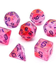 Cosmic Chaos Rose | Dice Set - Mint & Mustard