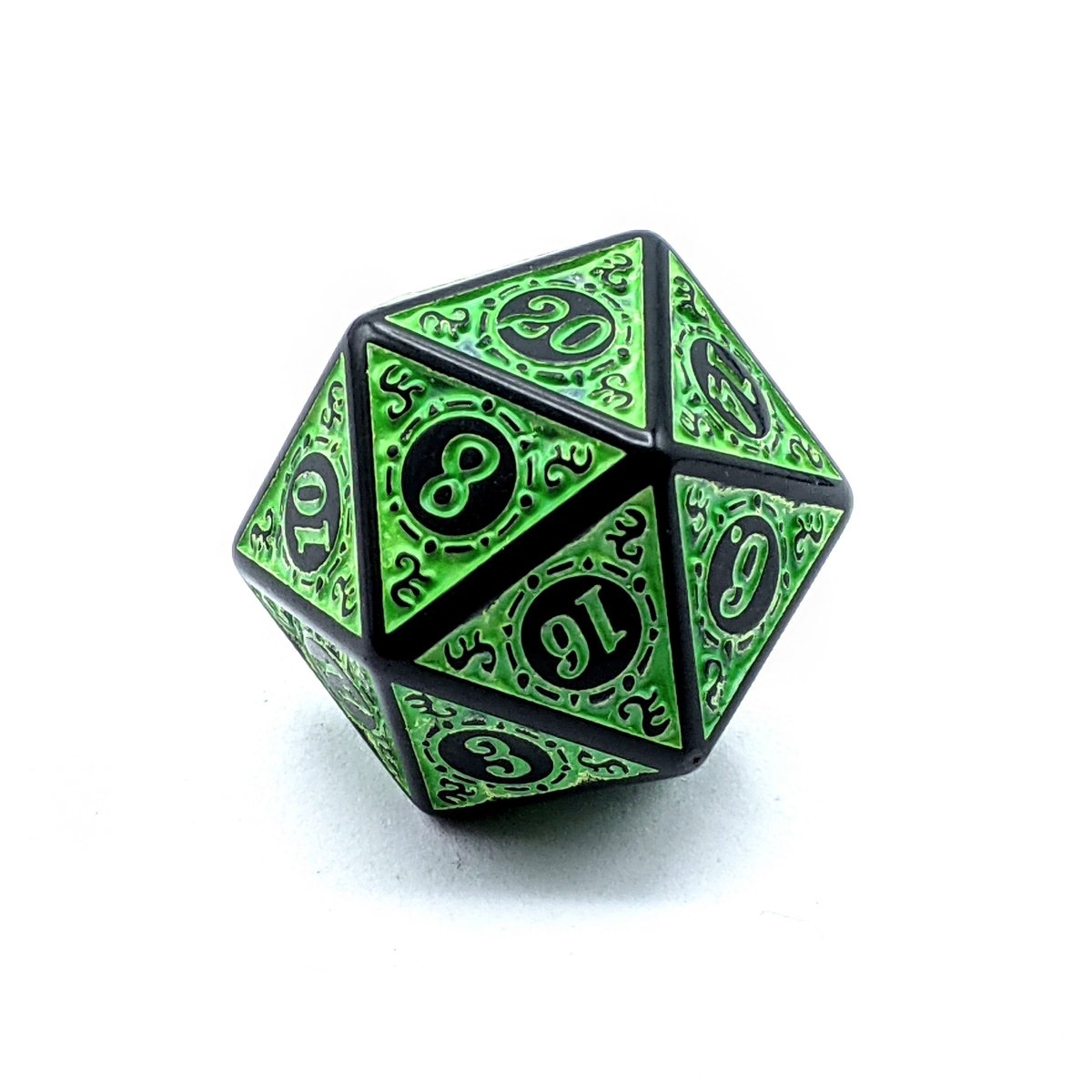 Dark Sigil Green | Dice Set - Mint & Mustard