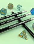 D&D Class Pencil Set | Cleric - Mint & Mustard
