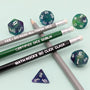 Dice Goblin Pencil Set | Goblin - Mint & Mustard