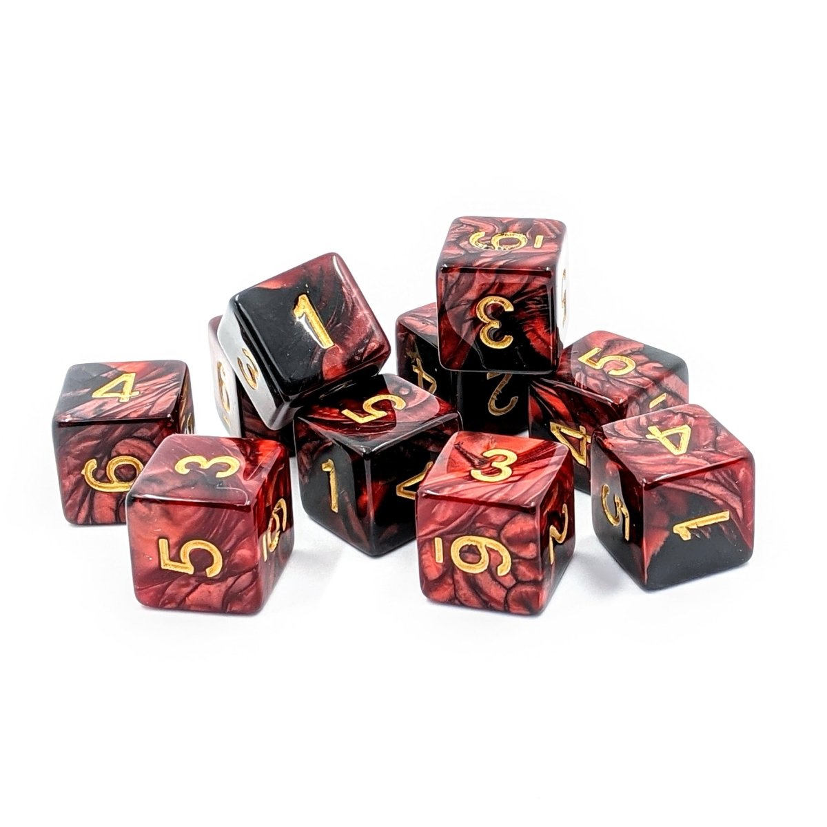 Draconis | D6 Dice Set - Mint & Mustard