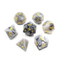 Dracula's Castle | Sharp Edged Dice Set - Mint & Mustard