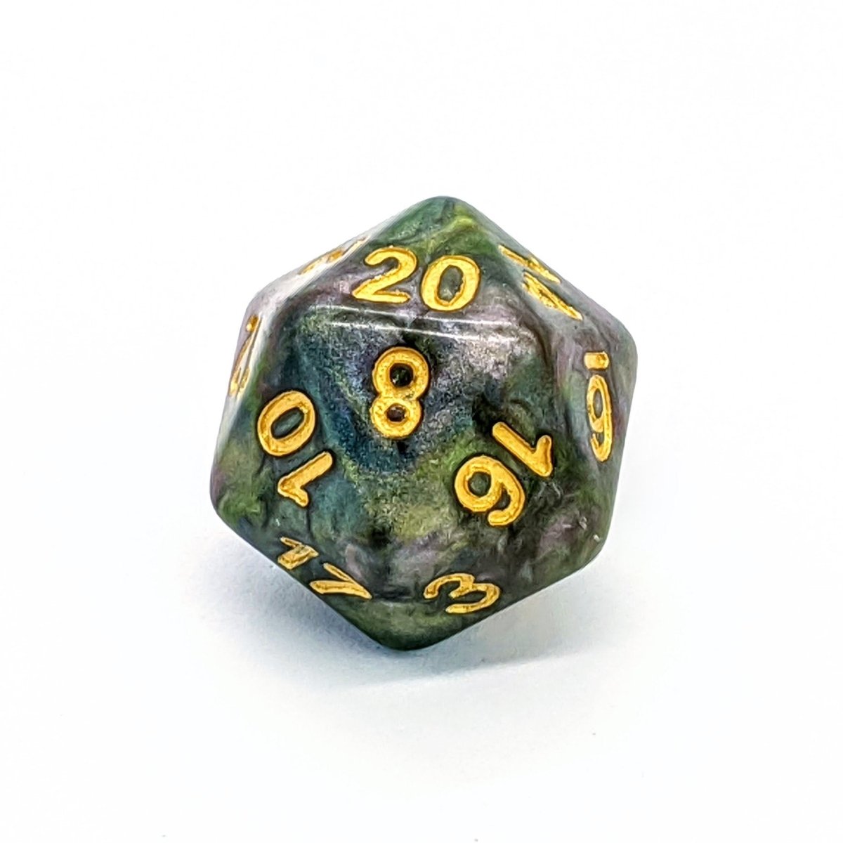 Druid Stone | Dice Set - Mint &amp; Mustard