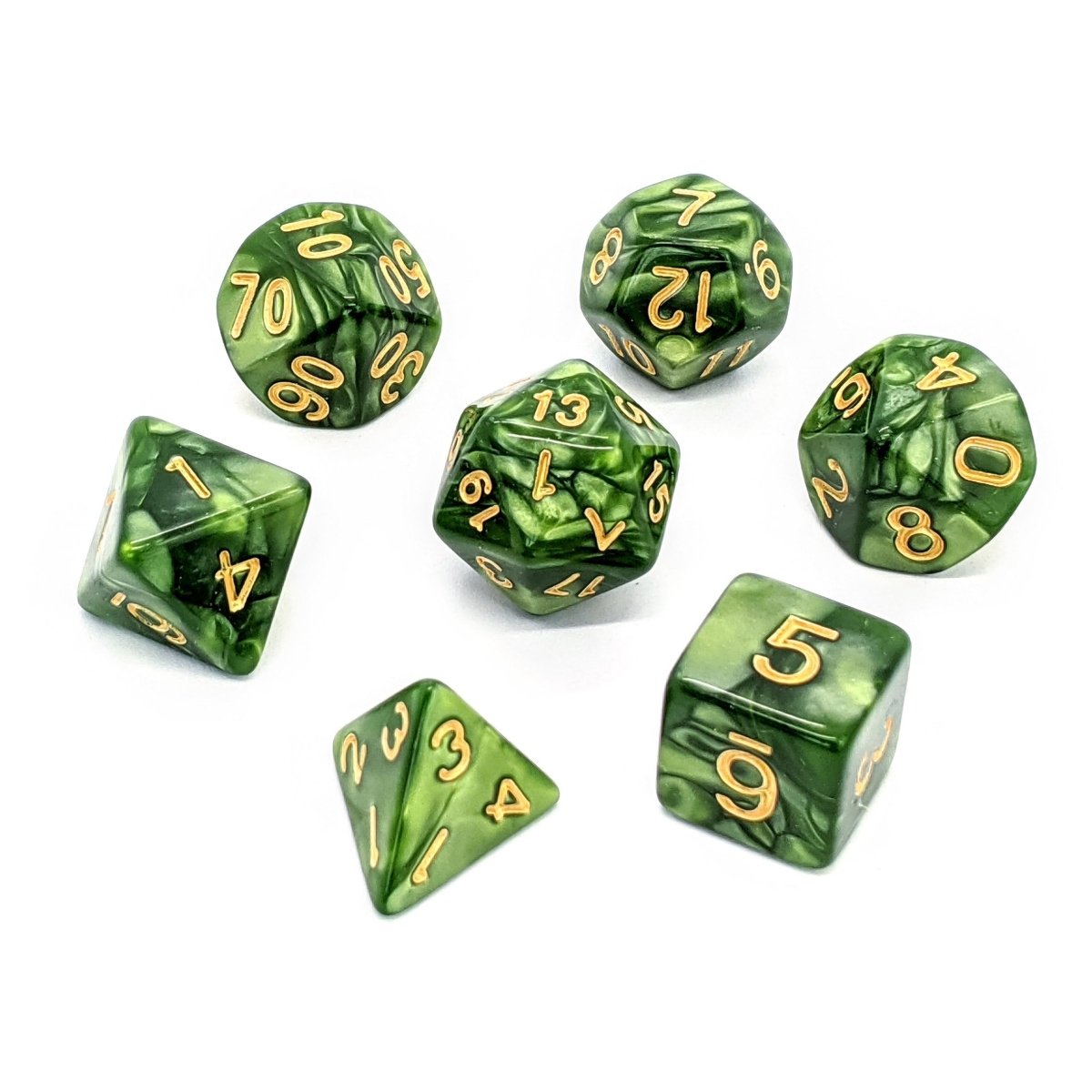 Goblin Pearl | Dice Set - Mint & Mustard