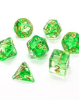 Green Mist | Dice Set - Mint & Mustard
