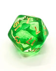 Green Mist | Dice Set - Mint & Mustard