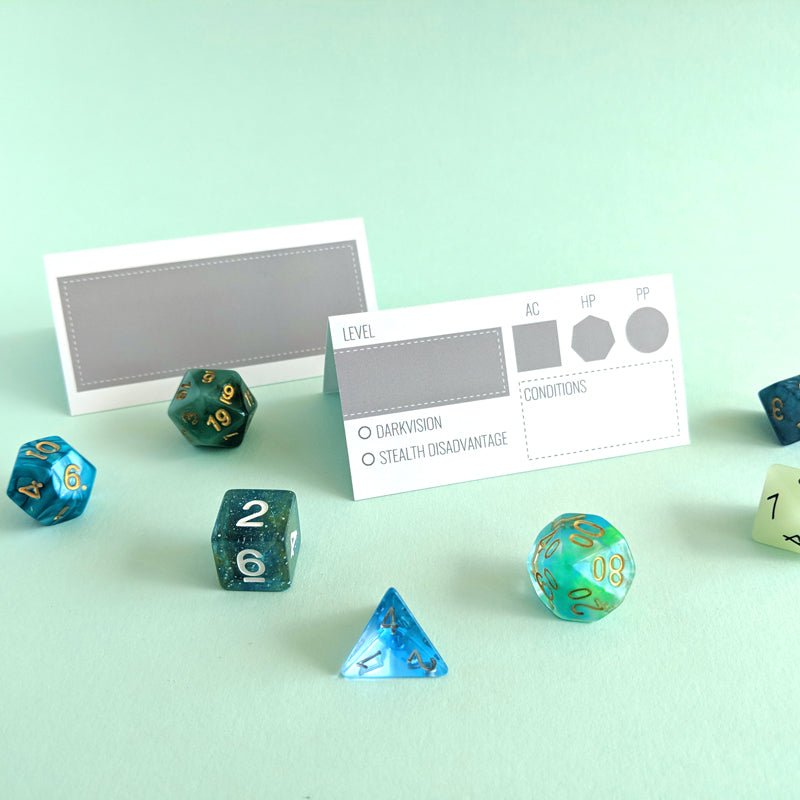 Initiative Tent Cards | Modern - Mint & Mustard