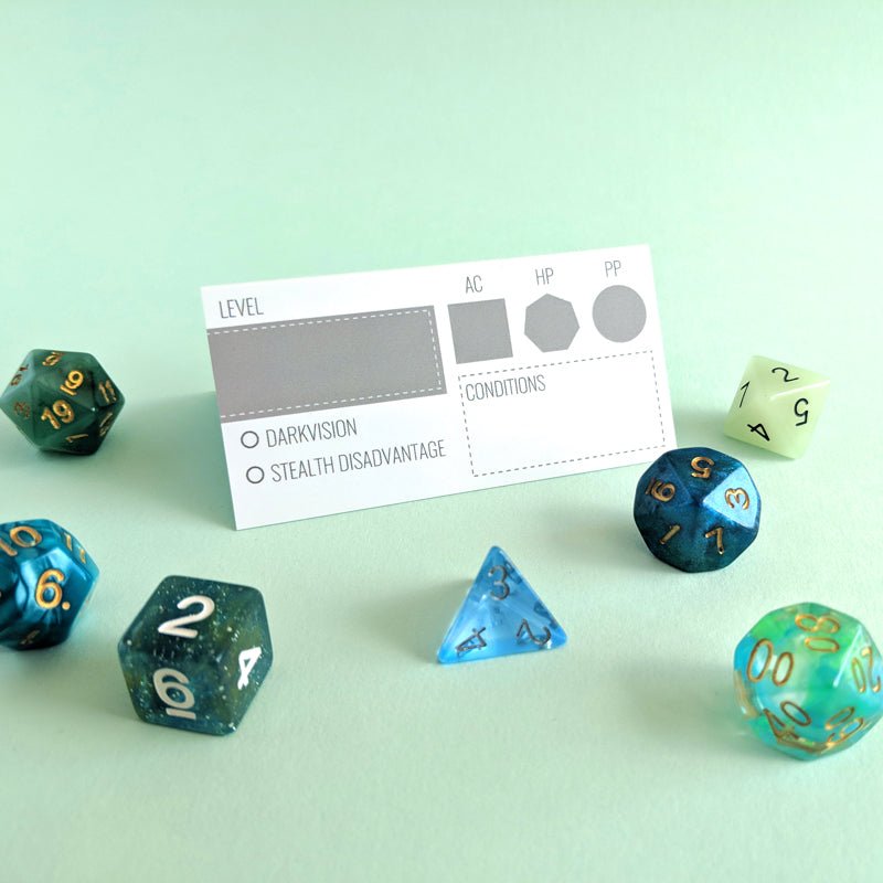 Initiative Tent Cards | Modern - Mint & Mustard