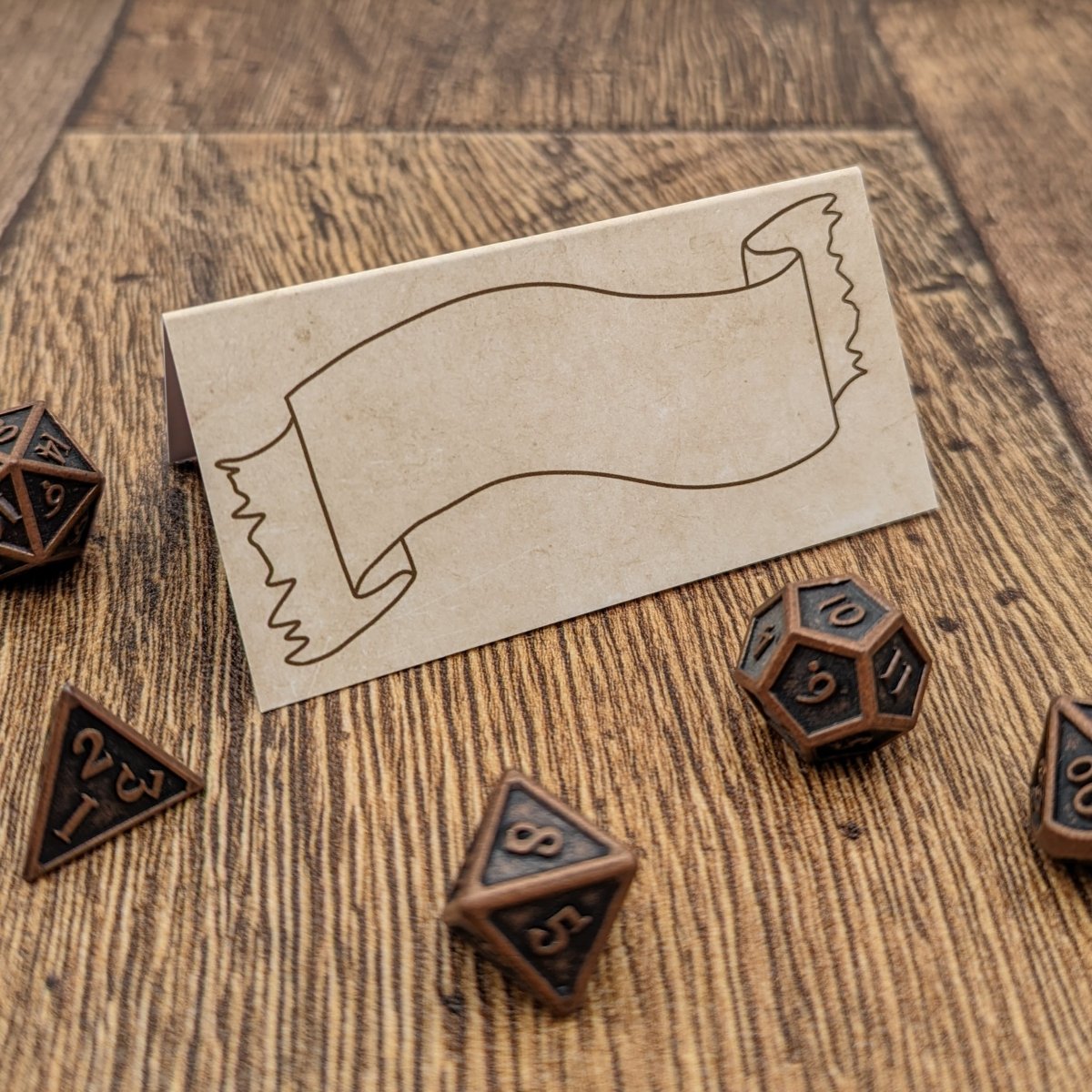 Initiative Tent Cards | Parchment - Mint & Mustard