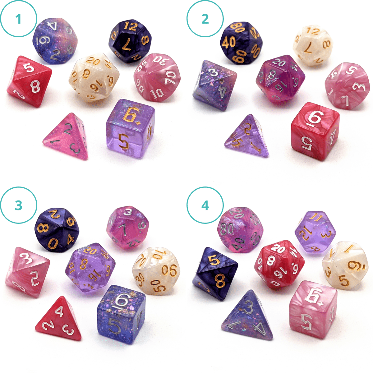 Jester Dice Palette | Mighty Nein - Mint & Mustard