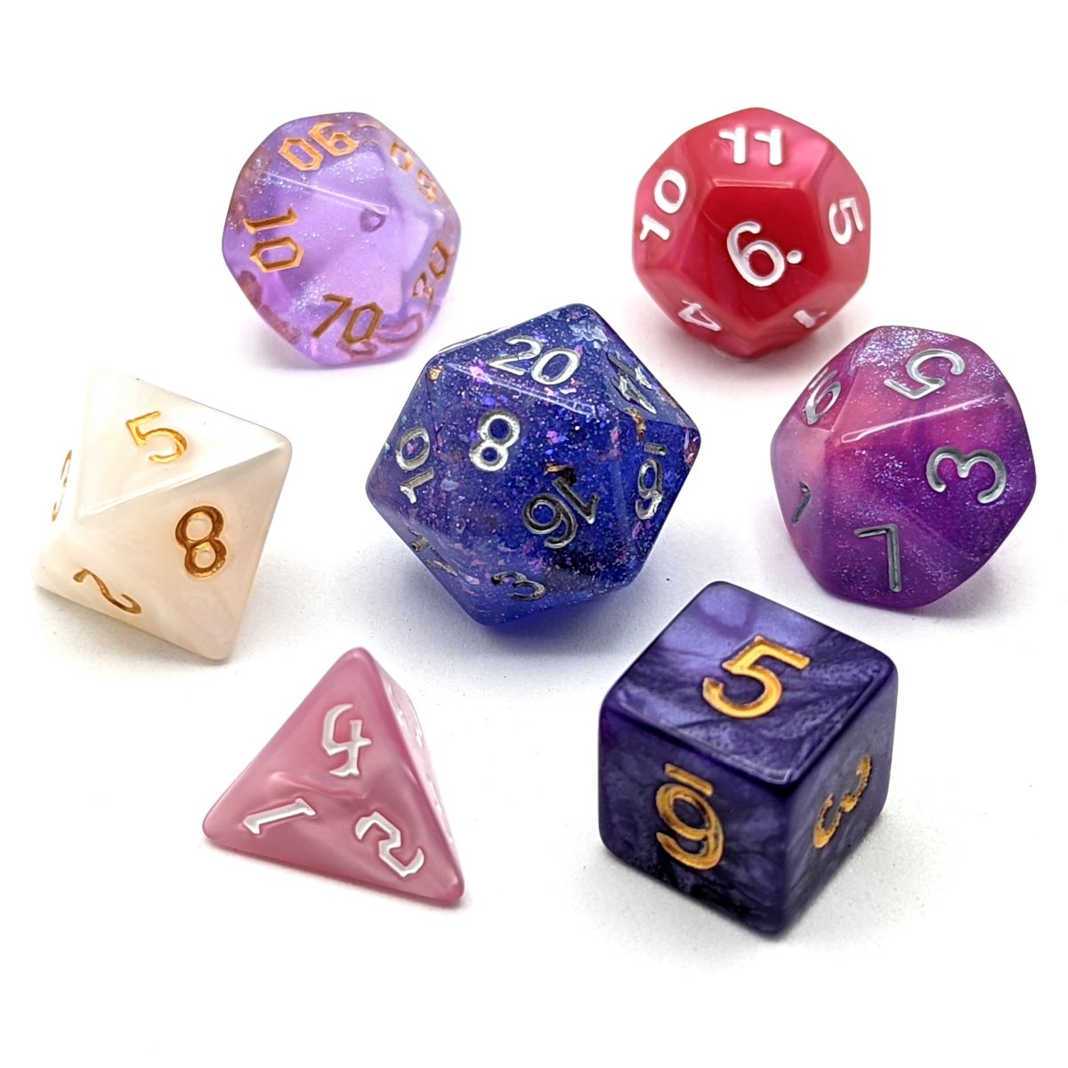 Jester Dice Palette | Mighty Nein - Mint & Mustard