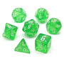 Lime Gem | Dice Set - Mint & Mustard