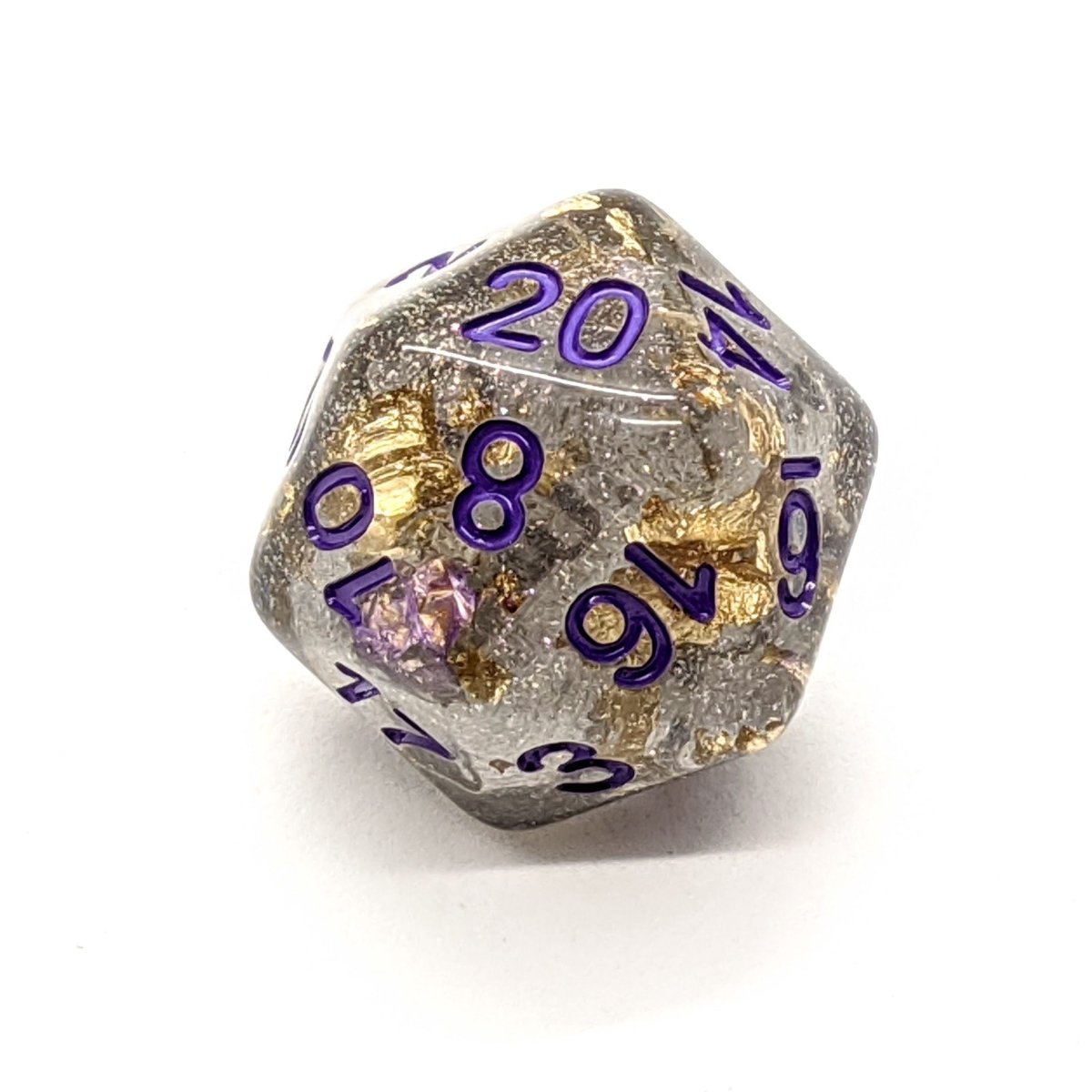 Midas Touch in Grey | Dice Set - Mint & Mustard