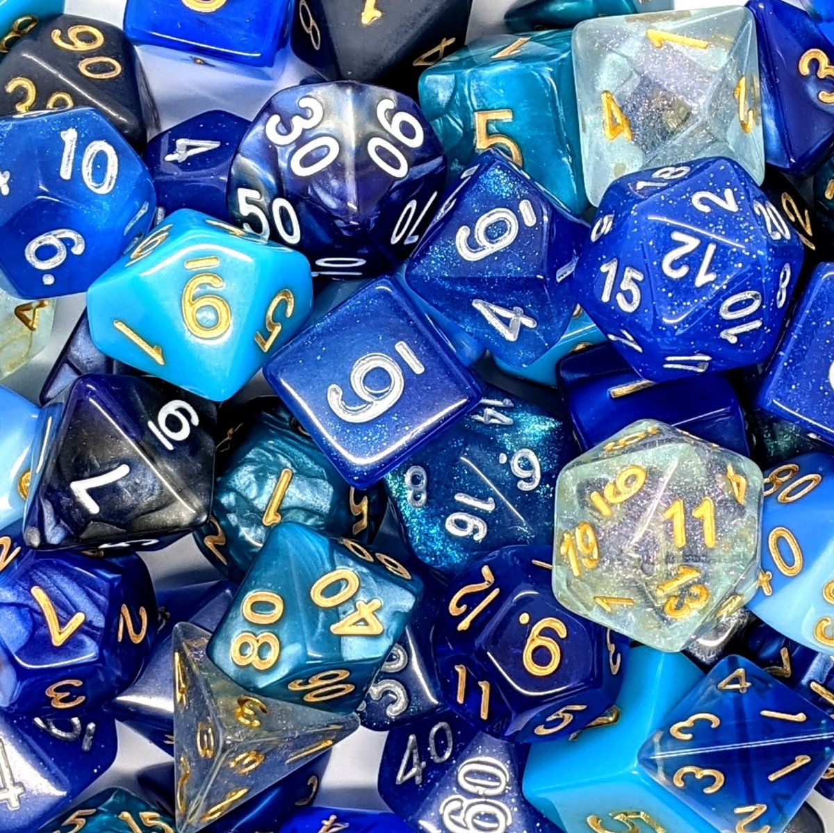 Mystery Dice Shades | Blue - Mint & Mustard