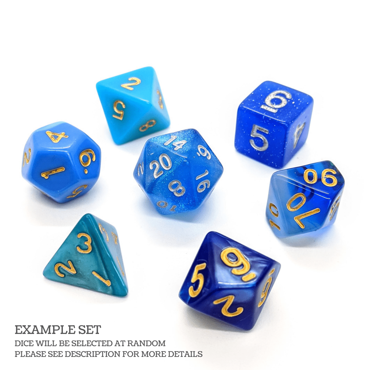 Mystery Dice Shades | Blue - Mint & Mustard
