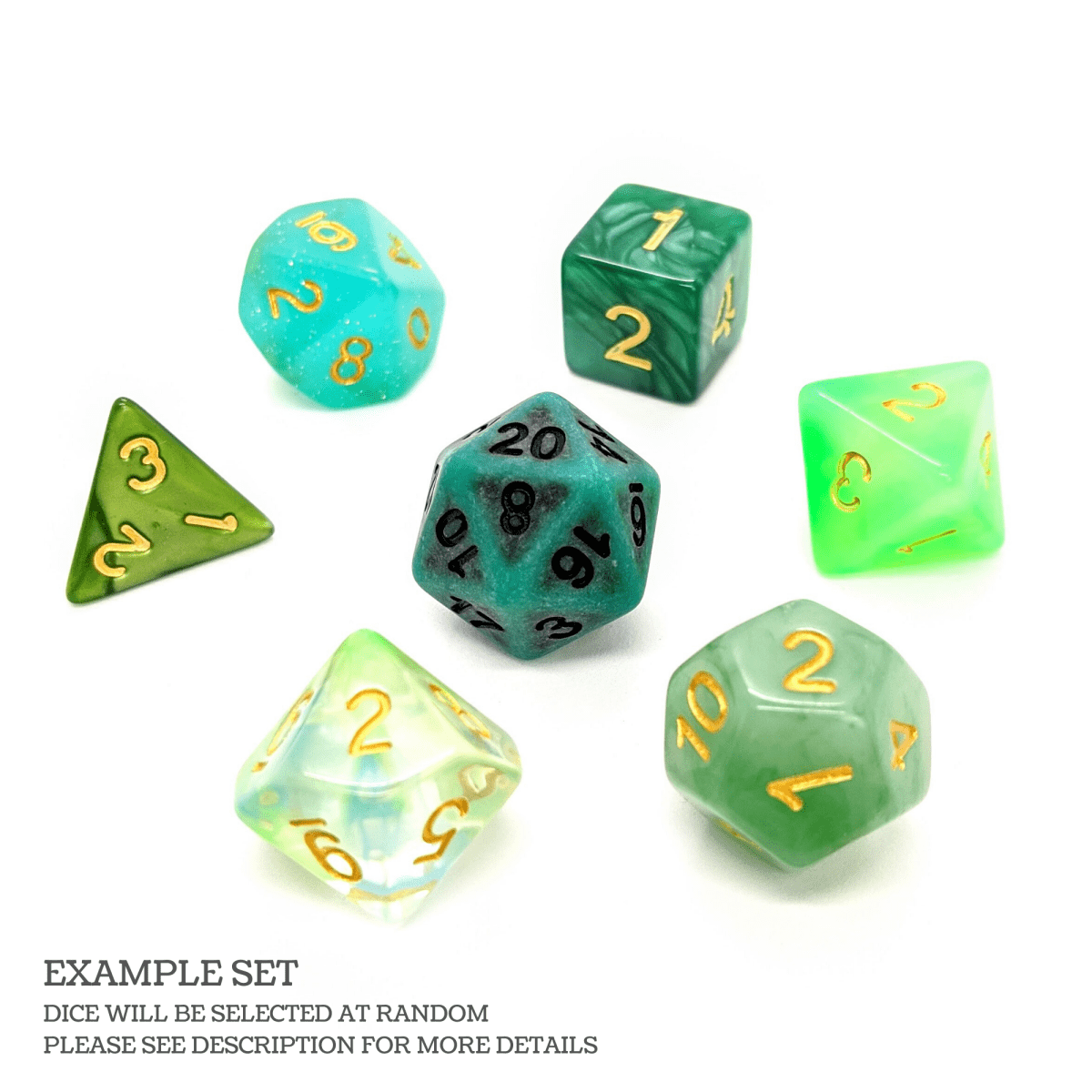 Mystery Dice Shades | Green - Mint & Mustard