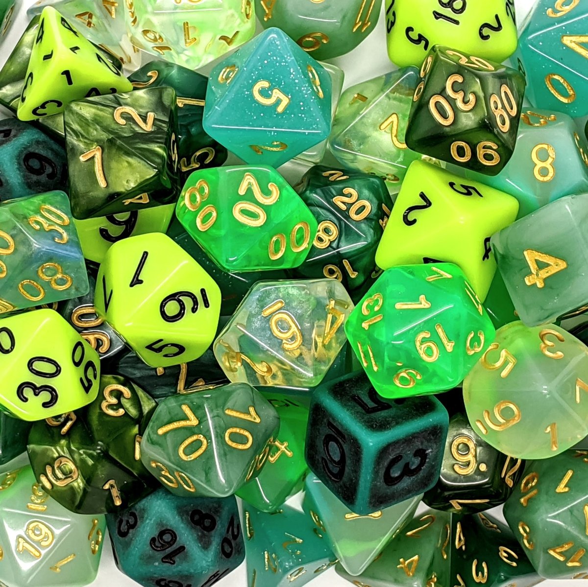 Mystery Dice Shades | Green - Mint & Mustard