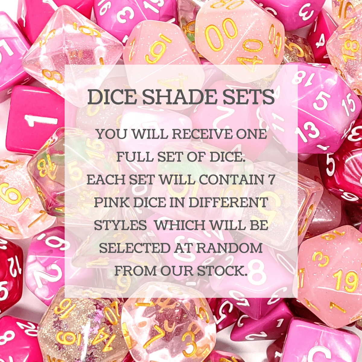 Mystery Dice Shades | Pink - Mint &amp; Mustard