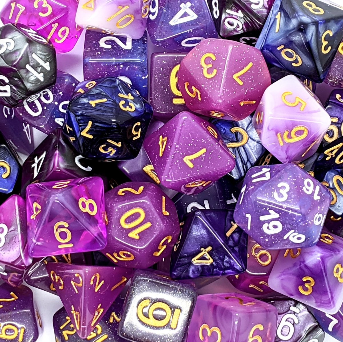 Mystery Dice Shades | Purple - Mint & Mustard