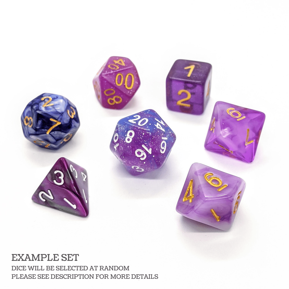 Mystery Dice Shades | Purple - Mint & Mustard