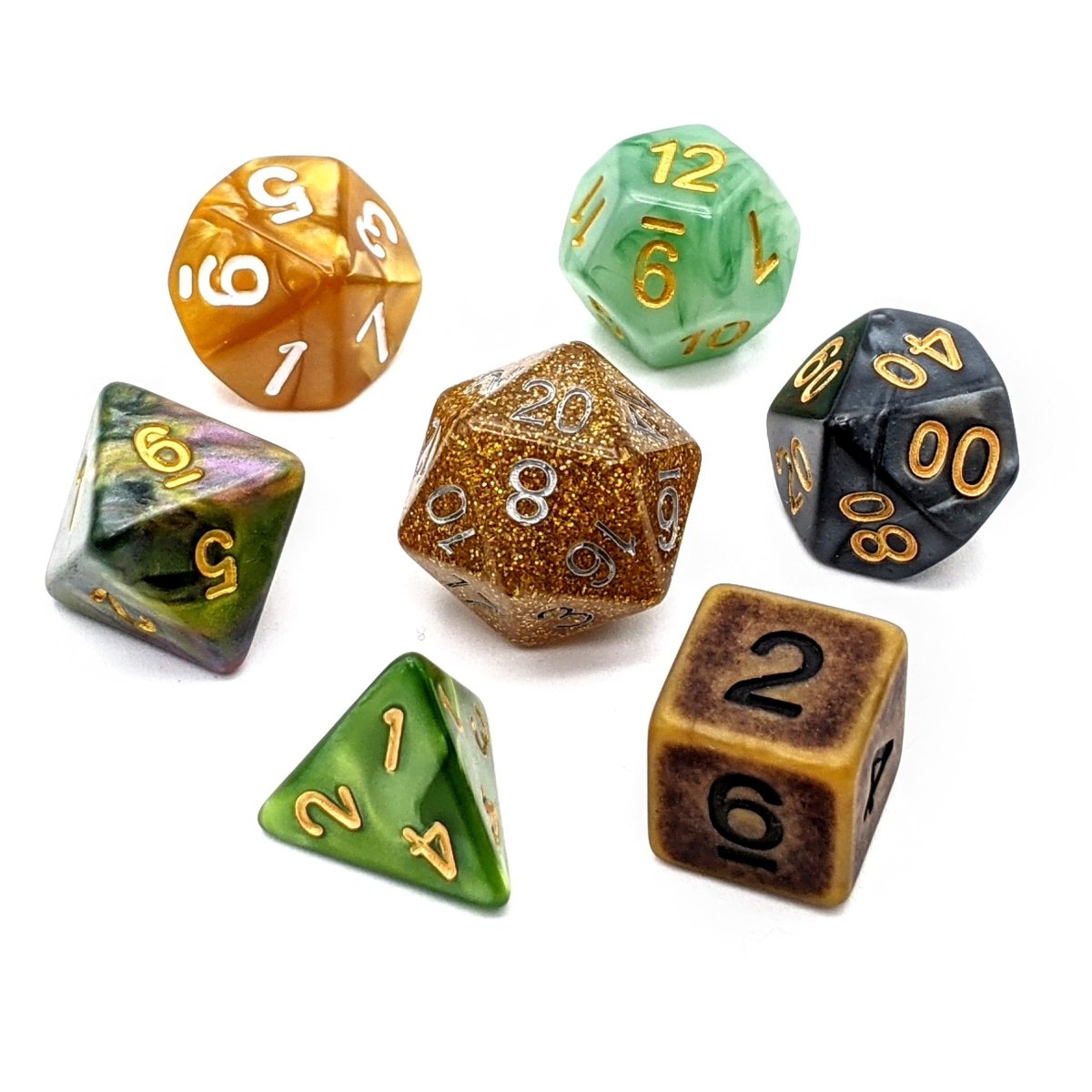 Nott Dice Palette | Mighty Nein - Mint & Mustard