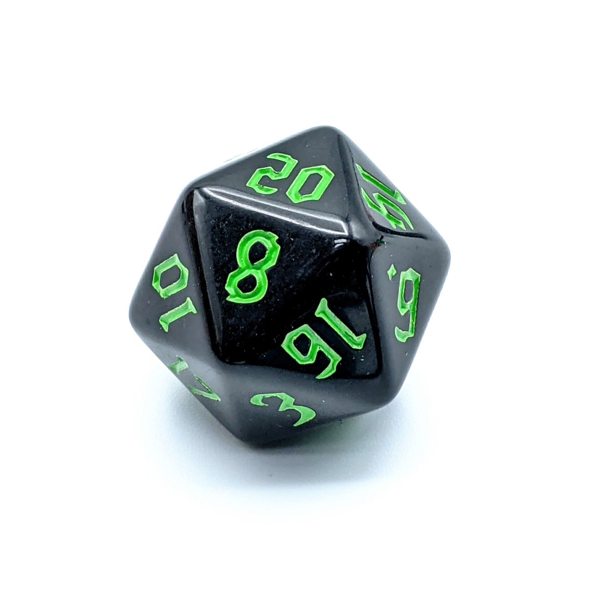 Onyx Green | Dice Set - Mint & Mustard