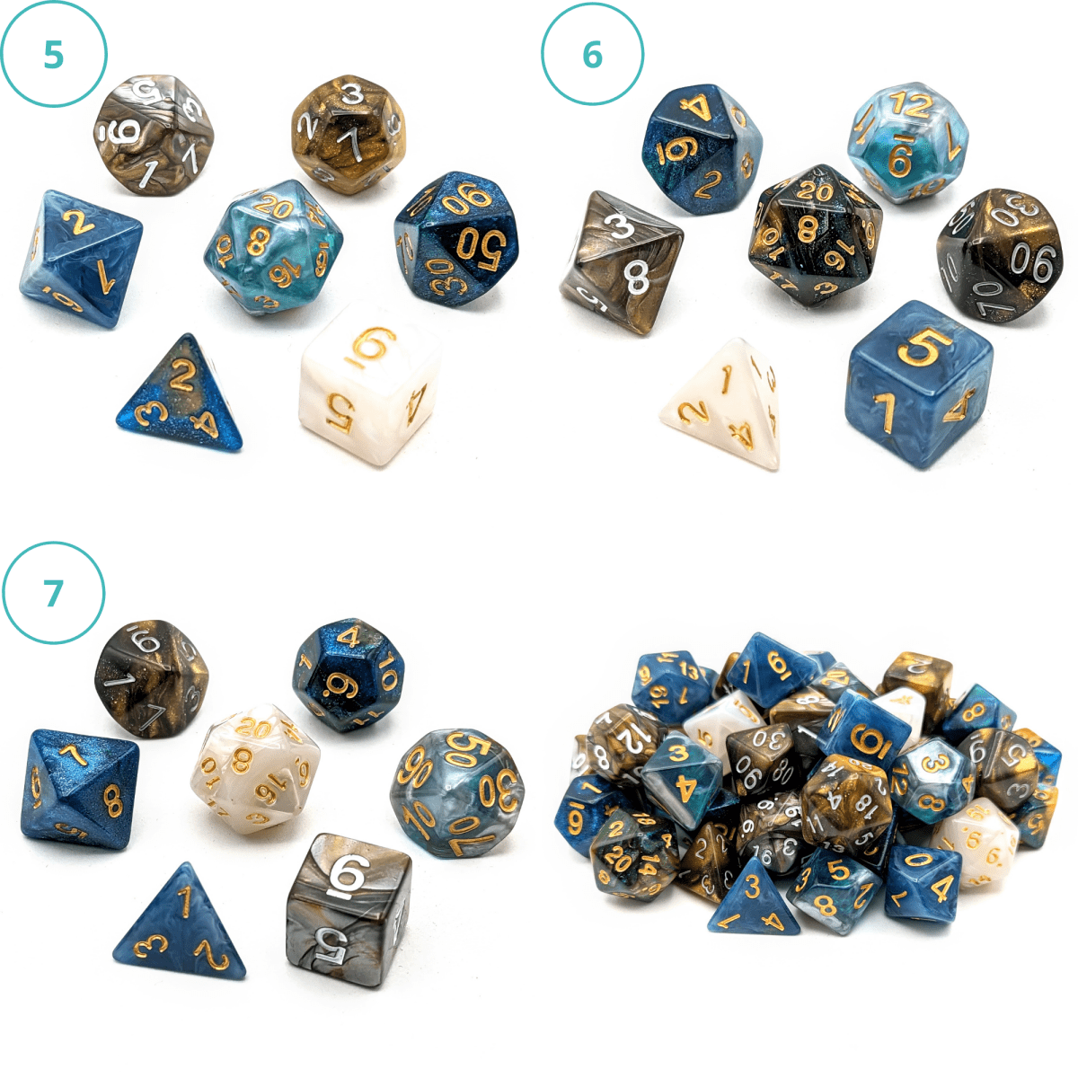 Percy Dice Palette | Vox Machina - Mint &amp; Mustard