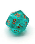Teal Gem | Dice Set - Mint & Mustard