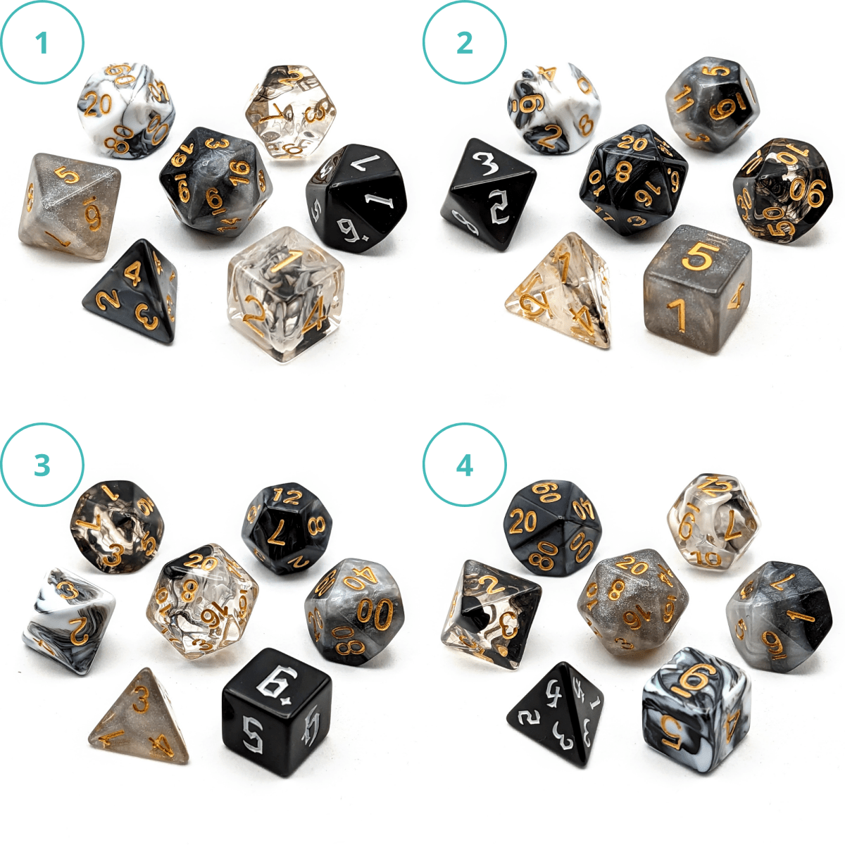 Vax Dice Palette | Vox Machina - Mint & Mustard