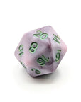 Velvet Marble Mauve | Matte Dice Set - Mint & Mustard