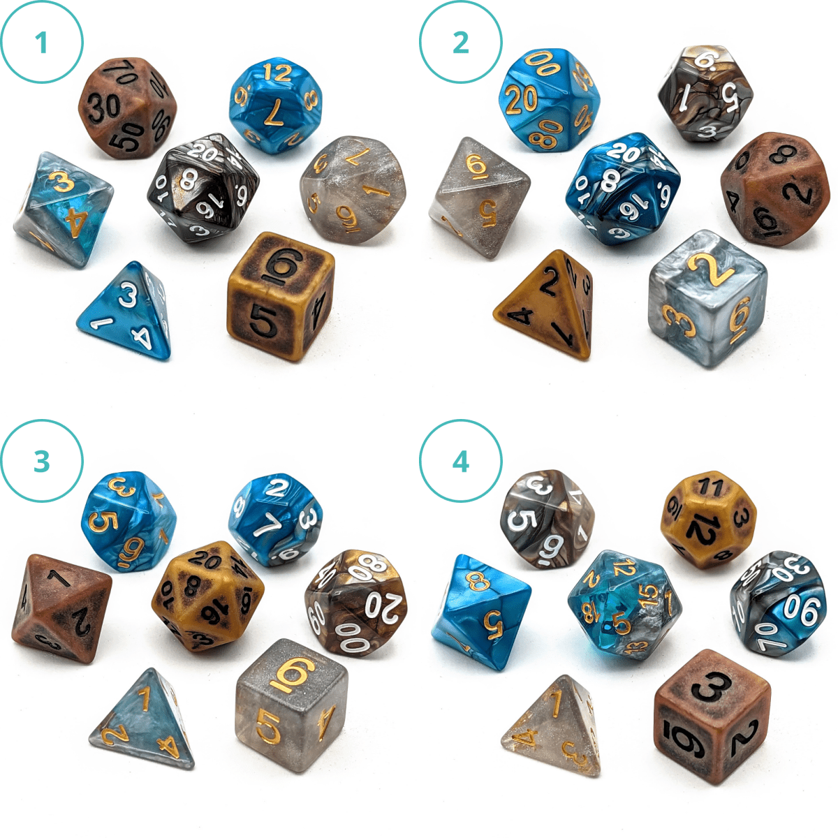 Vex Dice Palette | Vox Machina - Mint & Mustard