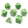 Wild Magic Patternweave | Dice Set - Mint & Mustard