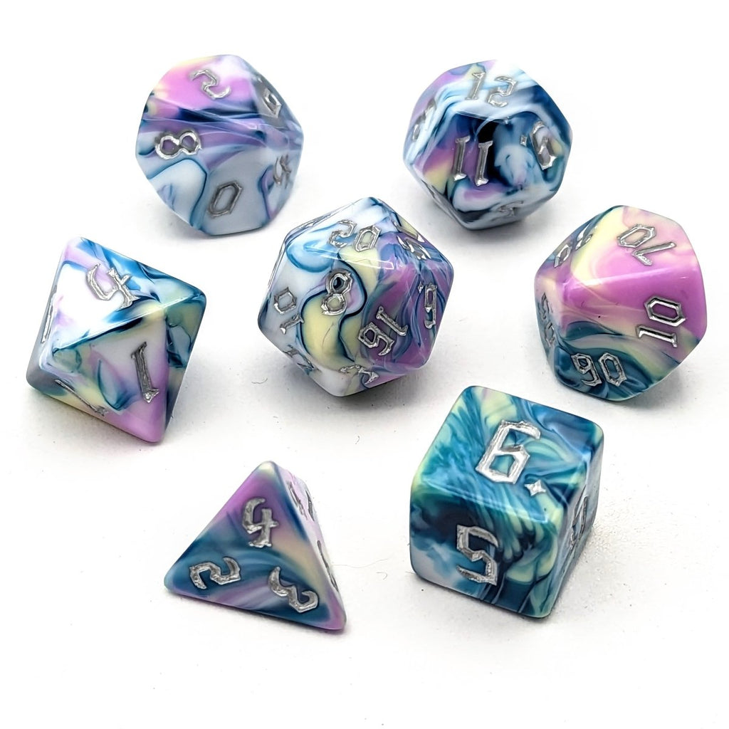 Wild Magic Vortex | Dice Set - Mint & Mustard