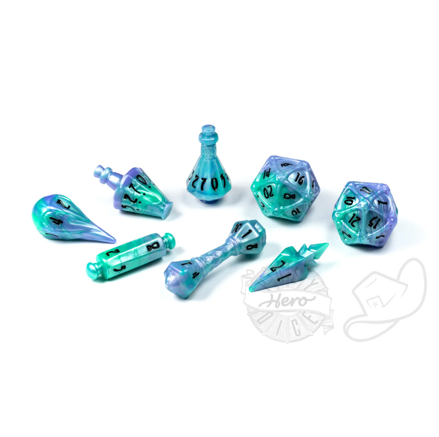 Wizard 8pc Dice Set | Aether Mist