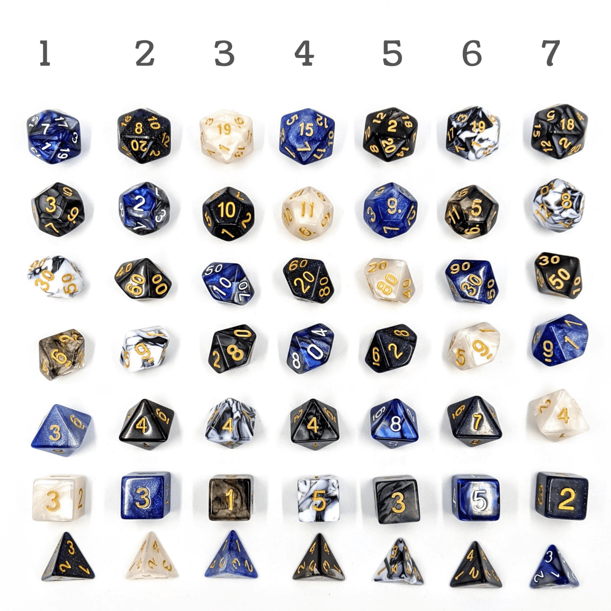 Yasha Dice Palette | Mighty Nein - Mint &amp; Mustard